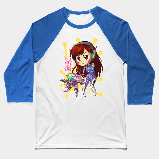 D.Va Baseball T-Shirt by Gamusaur